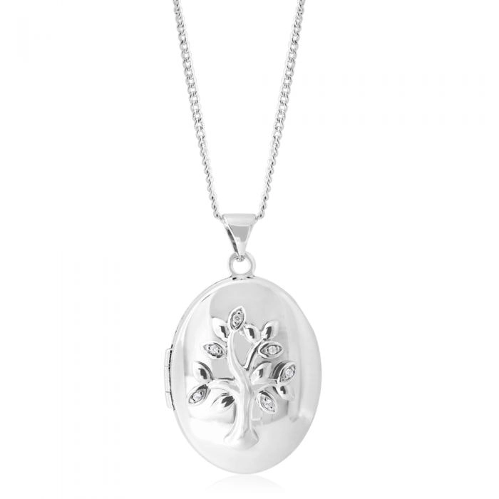 Sterling Silver Tree of Life Locket Pendant