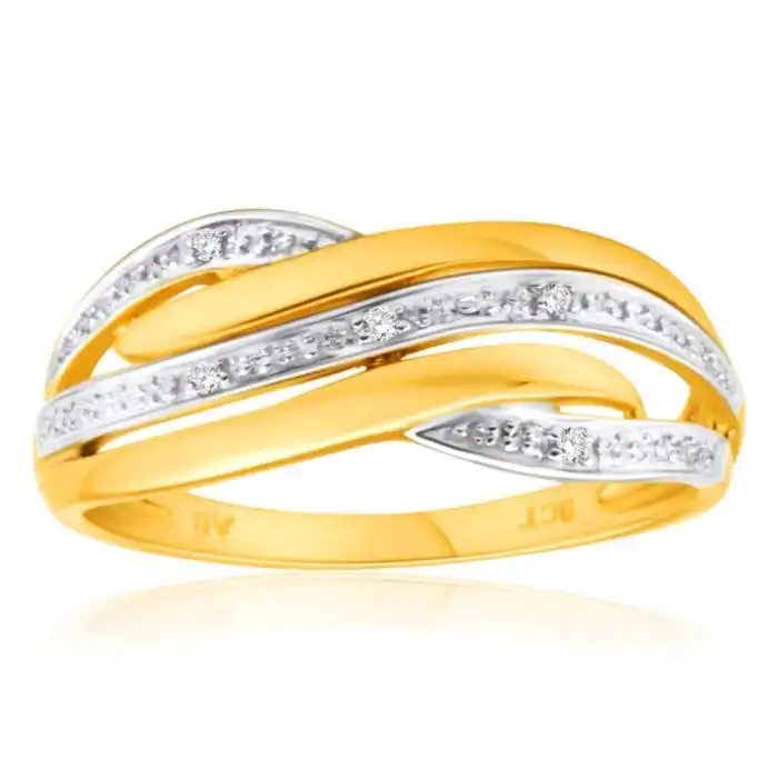 9ct Yellow Gold "Darla" Diamond Ring