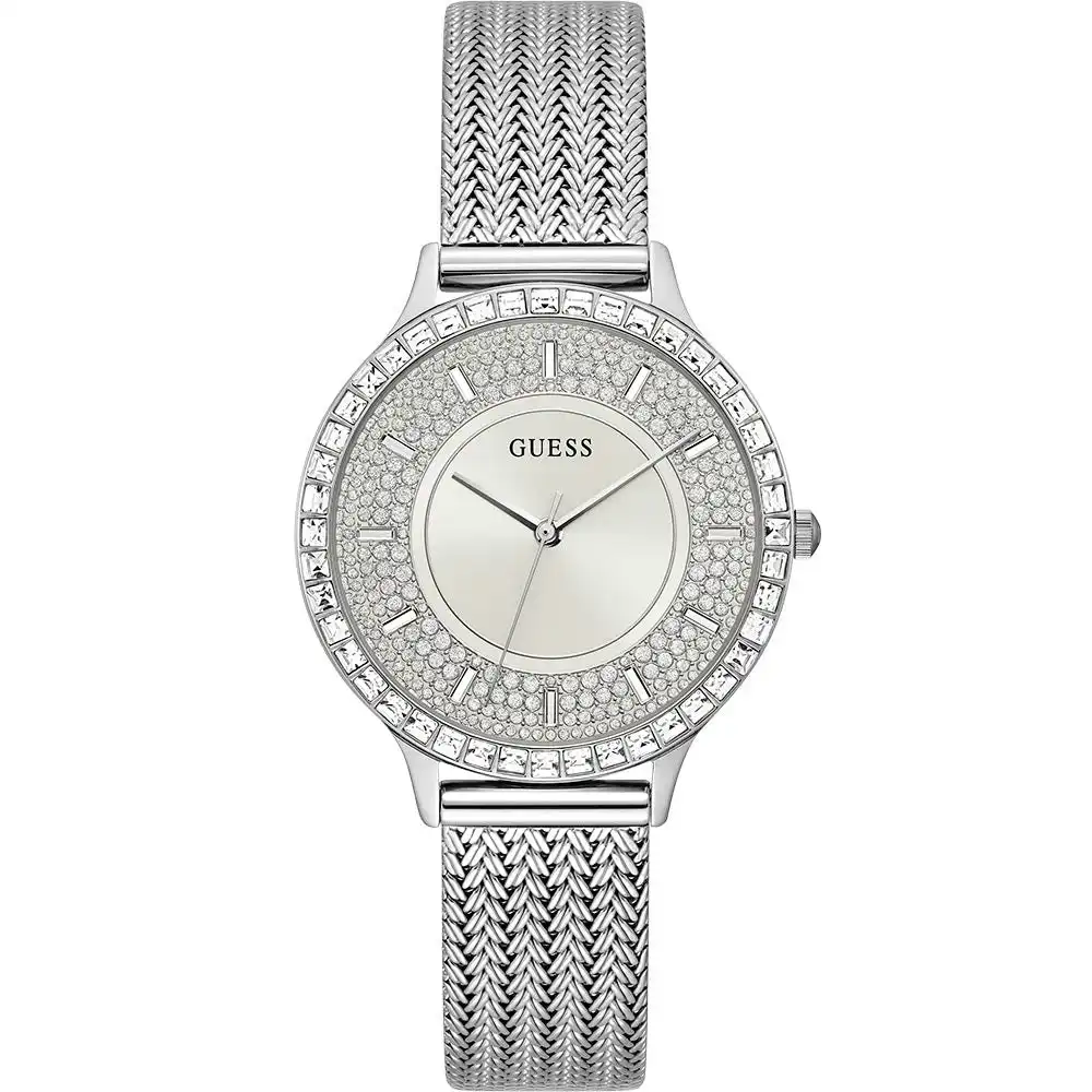 Guess GW0402L1 Soiree Silver Tone Mesh Watch