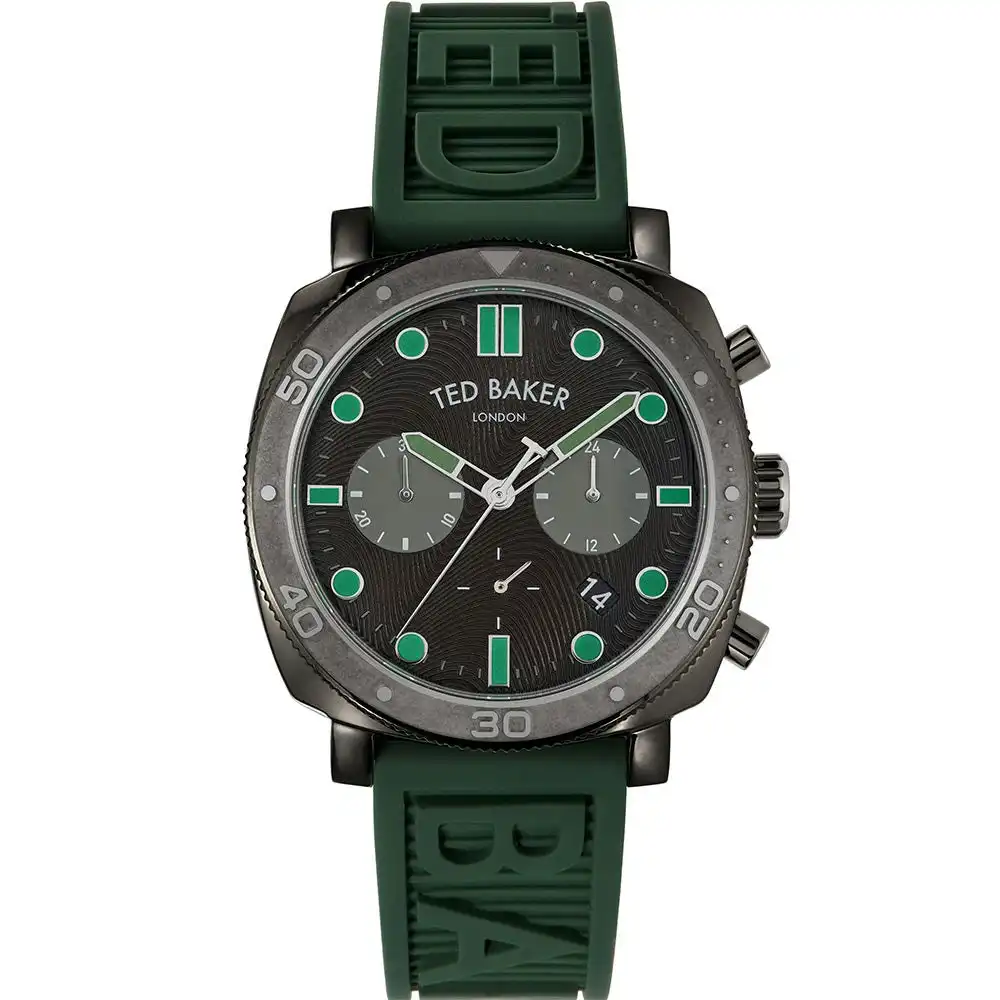 Ted Baker BKPCNF203 Caine Green Silicone Mens Watch