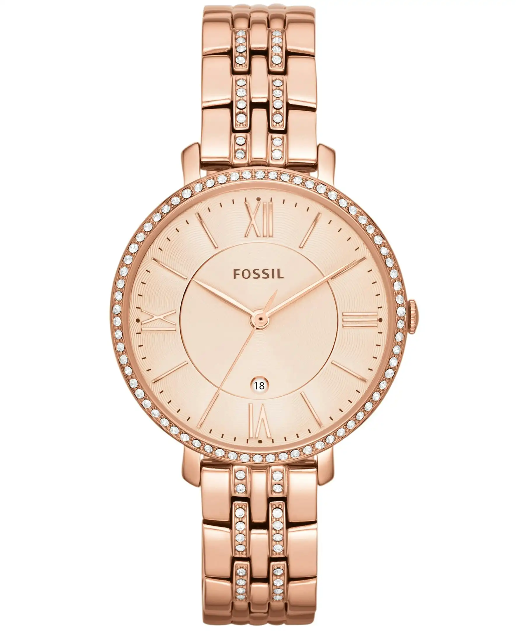 Fossil Jacqueline ES3546 Rose Gold Tone Watch