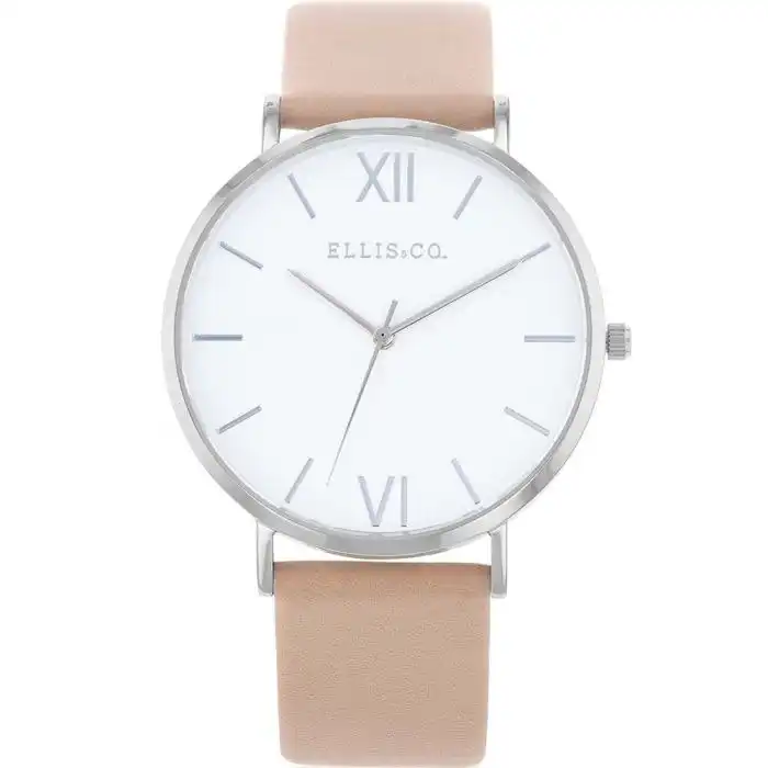 Ellis & Co Collection Nude Leather 41mm Watch