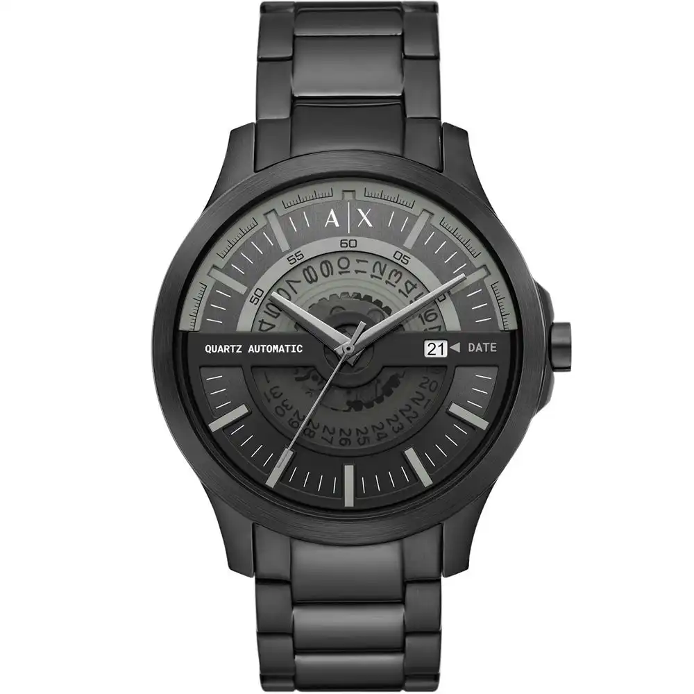 Armani Exchange AX2444 Hampton Automatic Black Tone Mens Watch