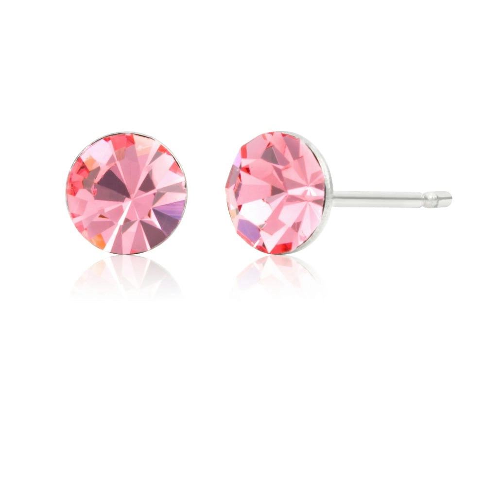 Stainless Steel Crystal Earring Stud Set