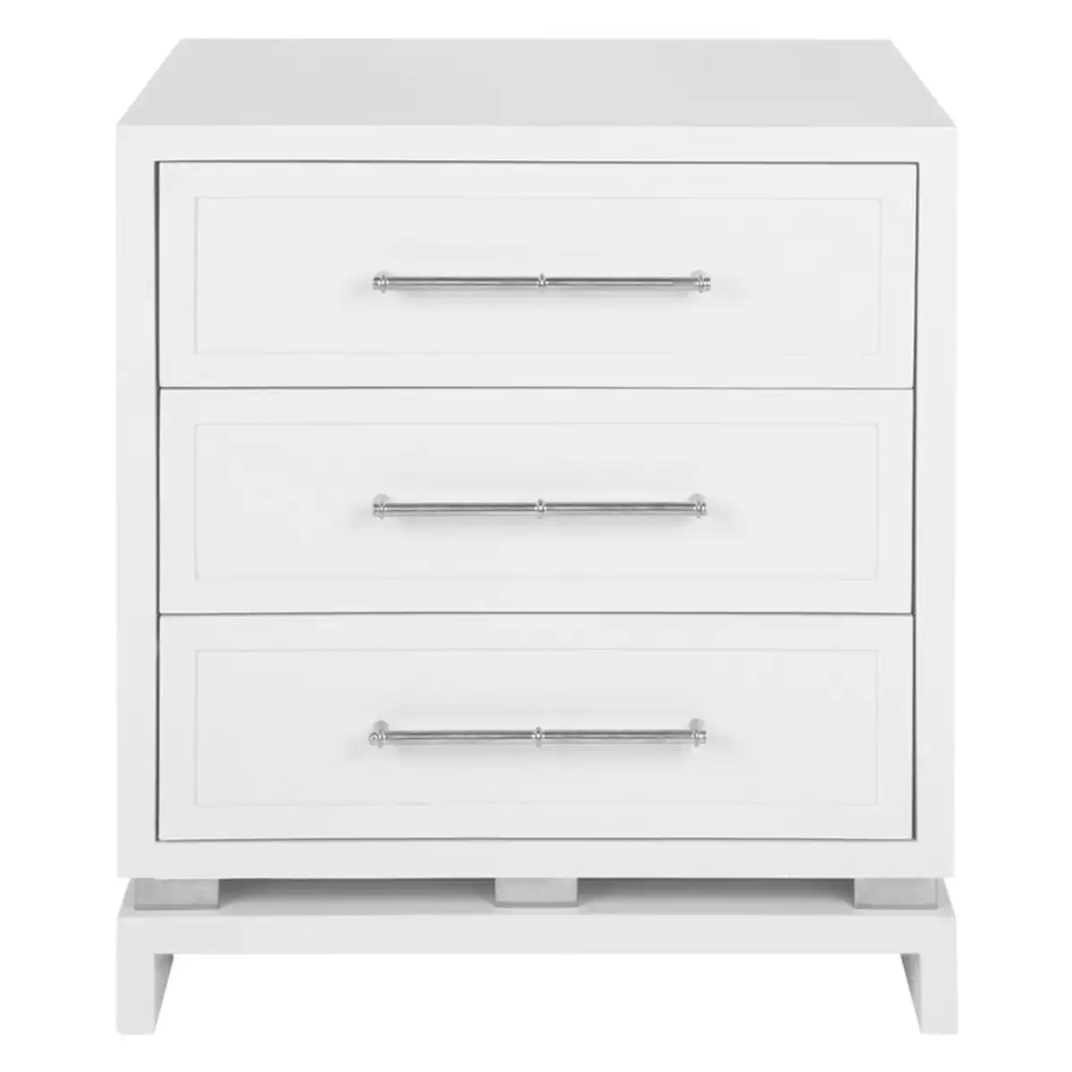 Pearl Bedside Table - Large White