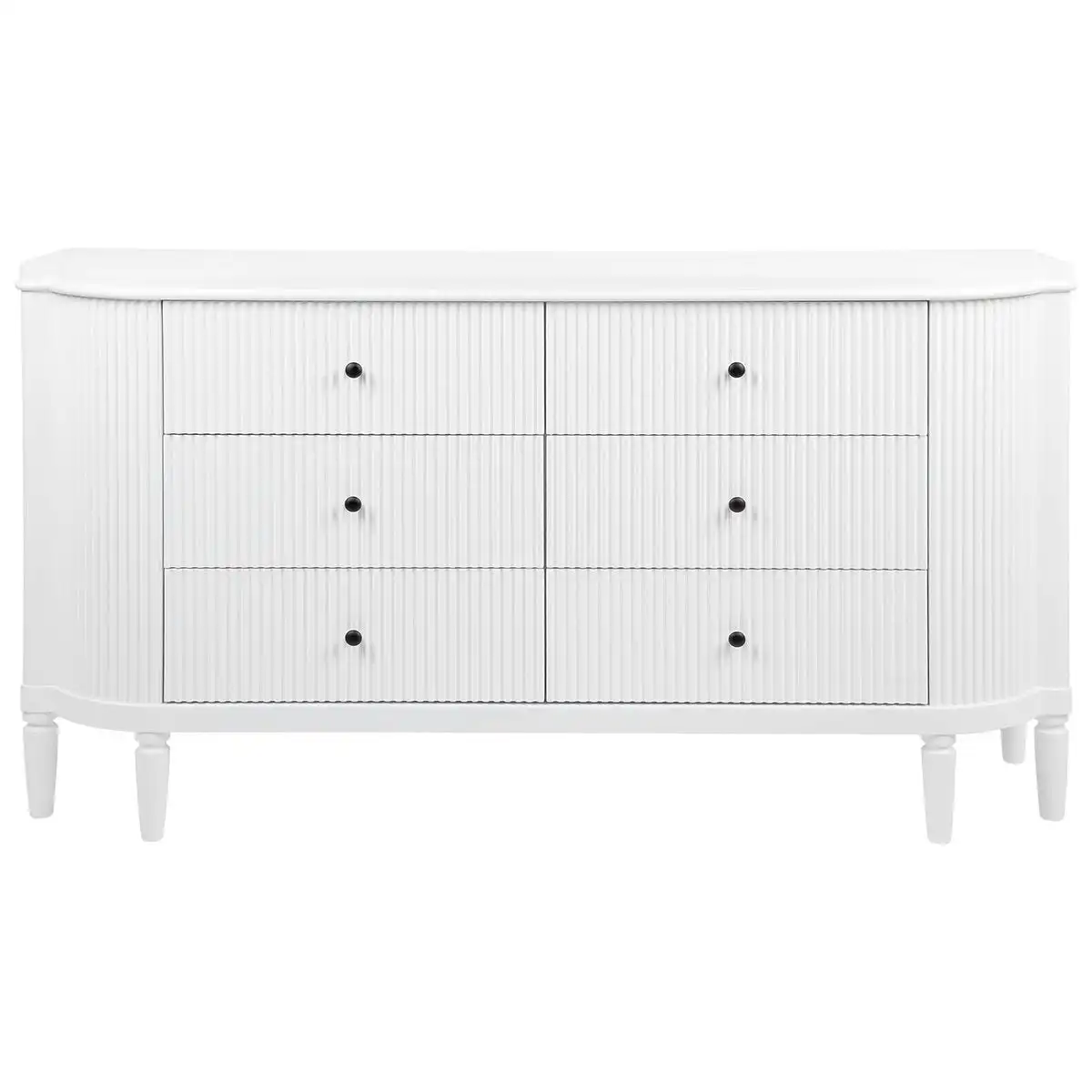 Arielle 6 Drawer Chest - White