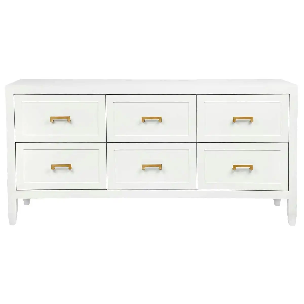 Soloman 6 Drawer Chest - White