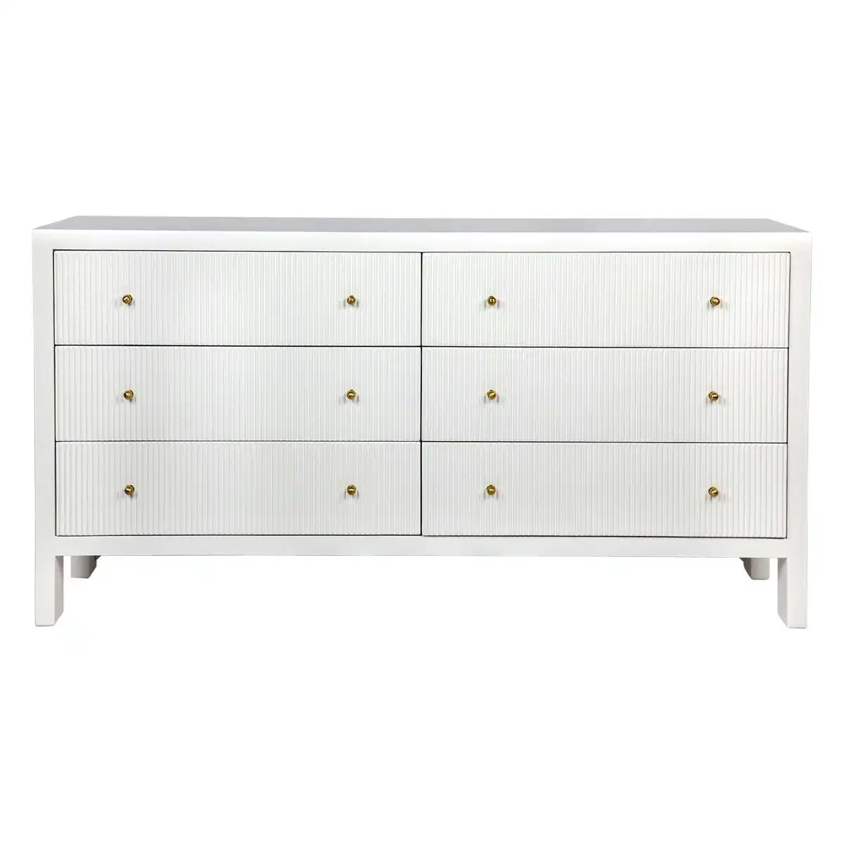 Ariana 6 Drawer Chest - White