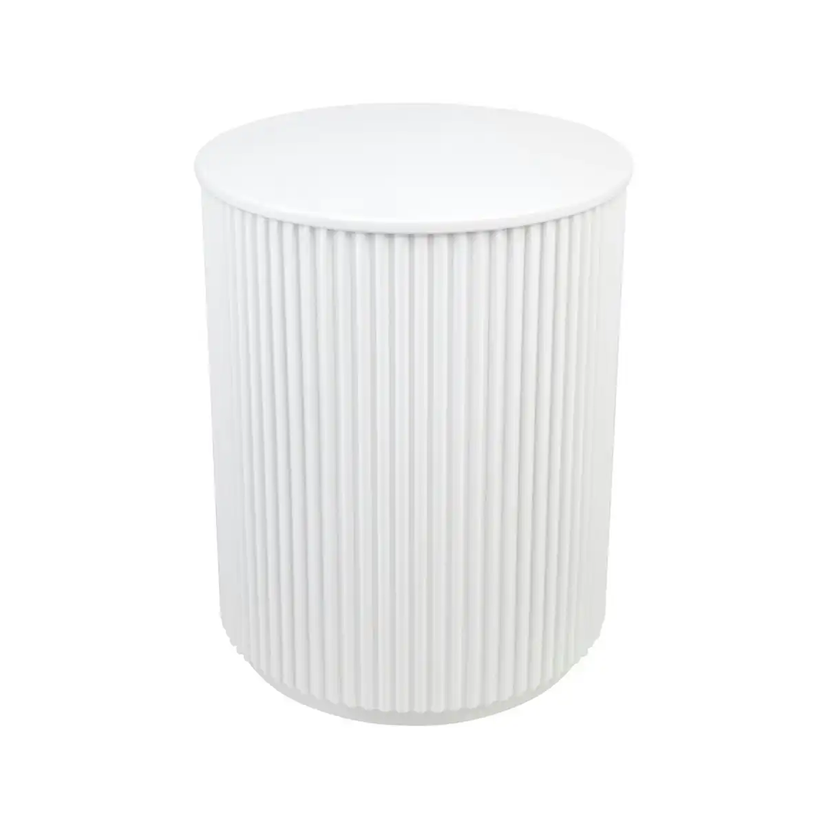 Nomad Round Side Table - White