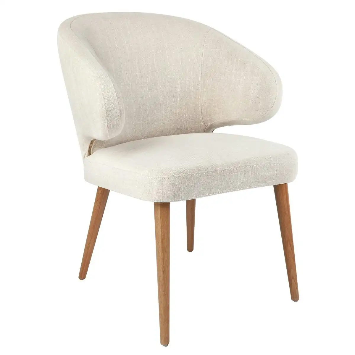 Harlow Natural Dining Chair - Natural Linen