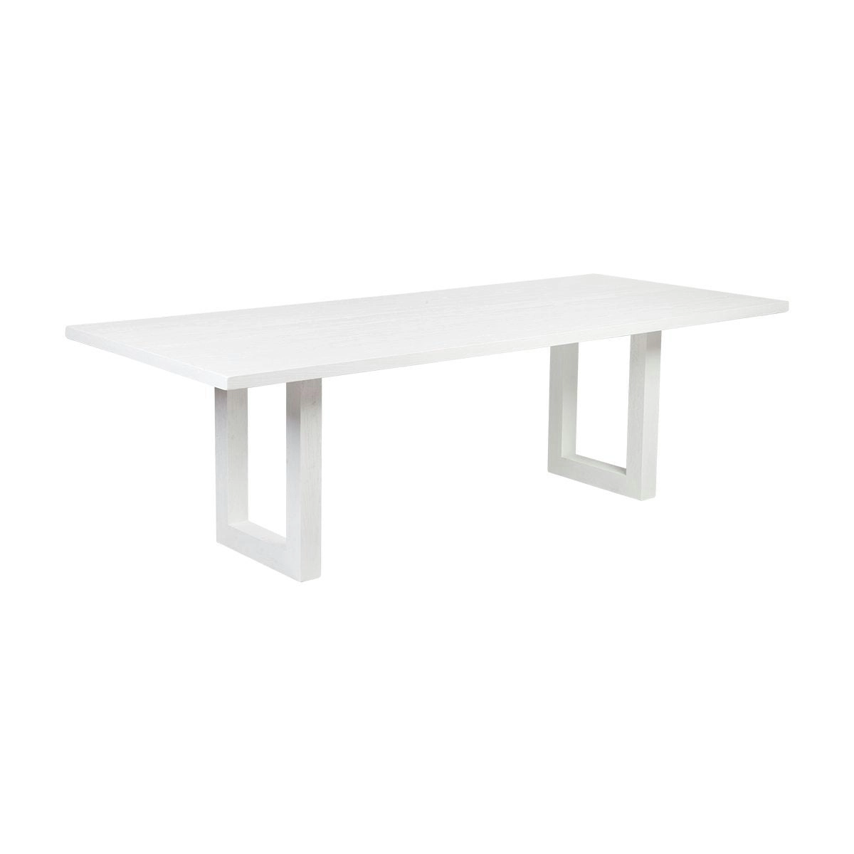 Leeton Oak Dining Table - 2m White