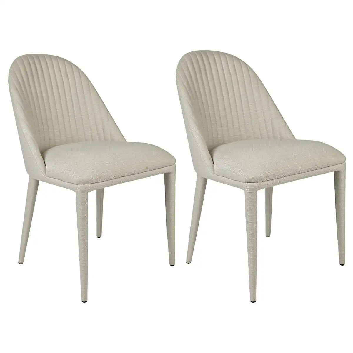 Dante Panelled Dining Chair Set of 2  - Natural