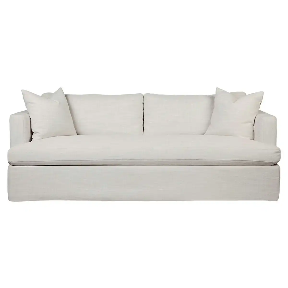 Birkshire 3 Seater Slip Cover Sofa - Off White Linen