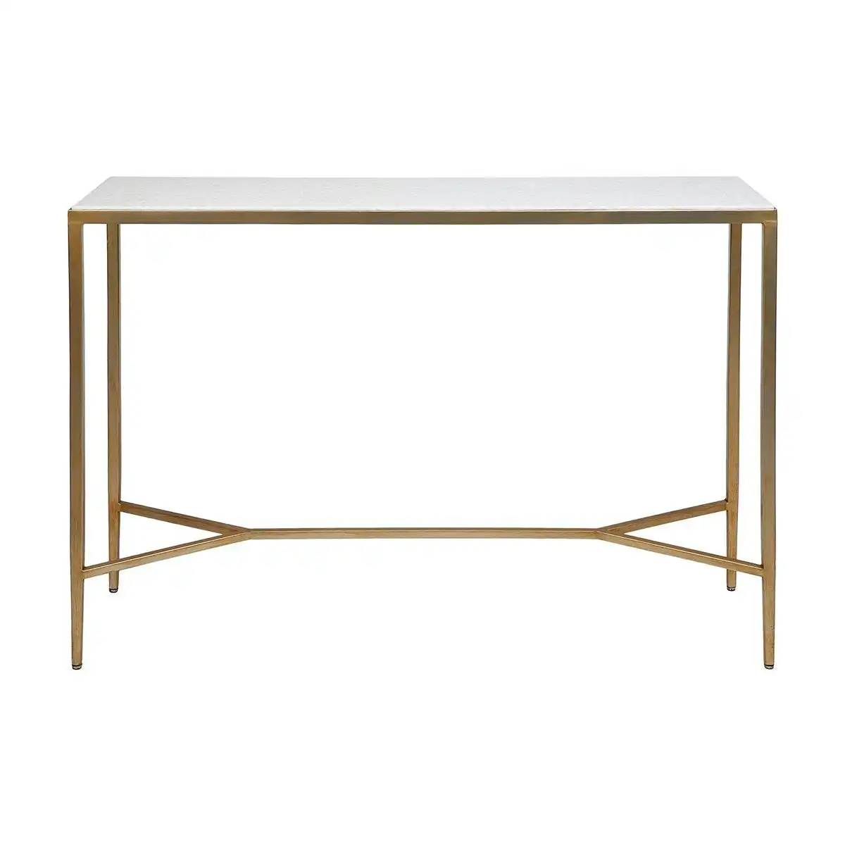 Chloe Stone Console Table - Large Antique Gold