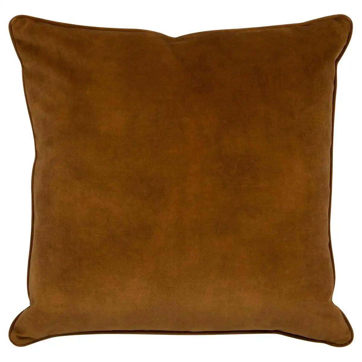 Tobago Square Feather Cushion - Tobacco Velvet