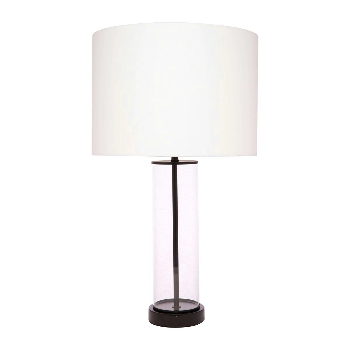 East Side Table Lamp - Black w White Shade