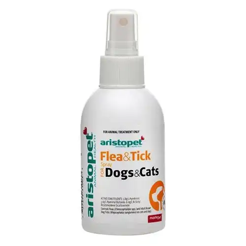 Aristopet Flea and Tick Spray for Dogs and Cats 125 mL