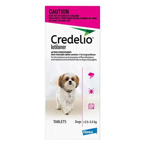 Credelio for Very Small Dogs (PINK) 2.5 to 5.5 Kg 3 Tablets