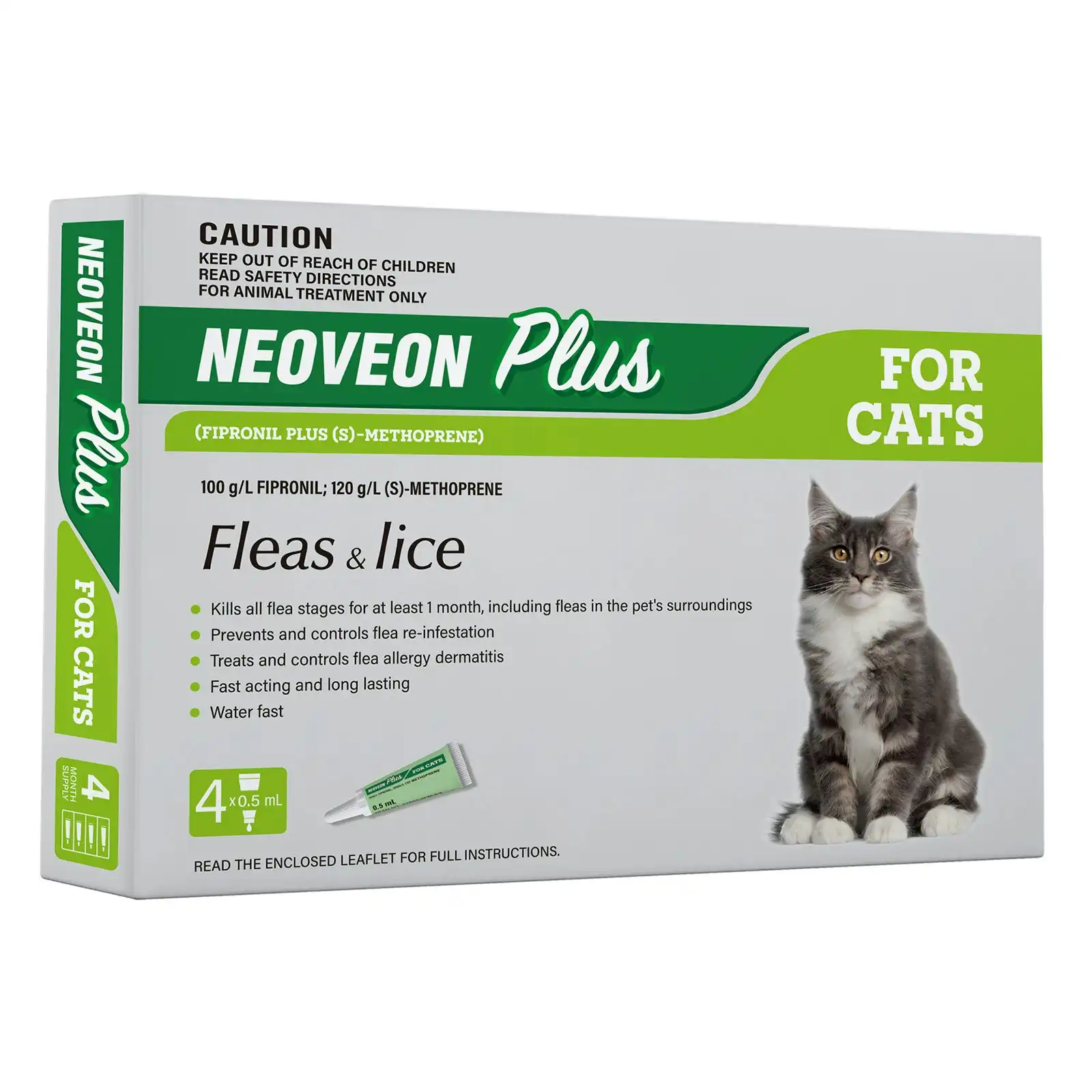 Neoveon Plus For Cats (GREEN) 4 Pipettes