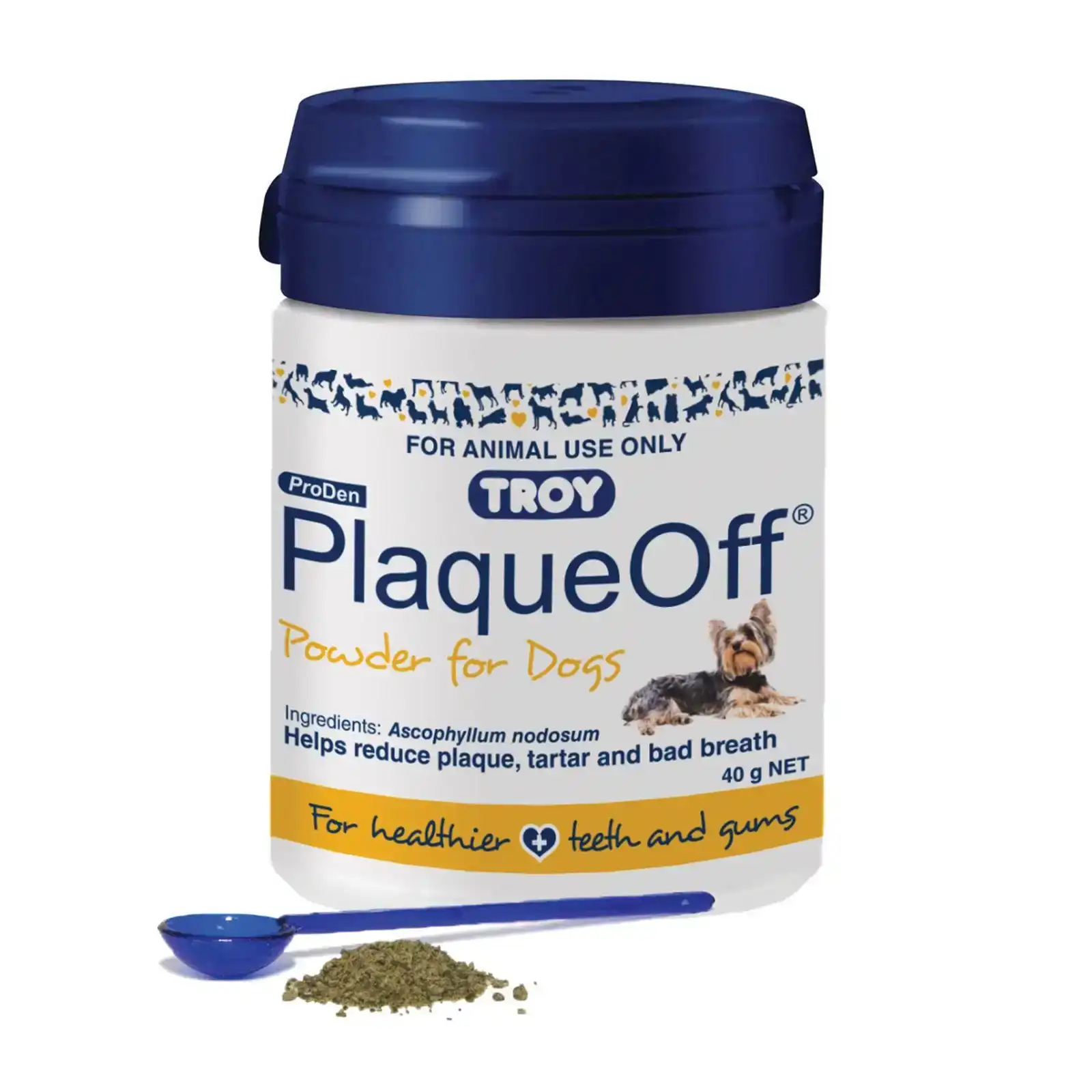 PlaqueOff Dental Powder for Dogs 40 GM