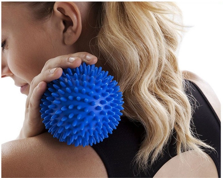 TODO Pvc Hedgehog Fitness Ball Sports Recovery Massage Back Arm Legs Feet Blue