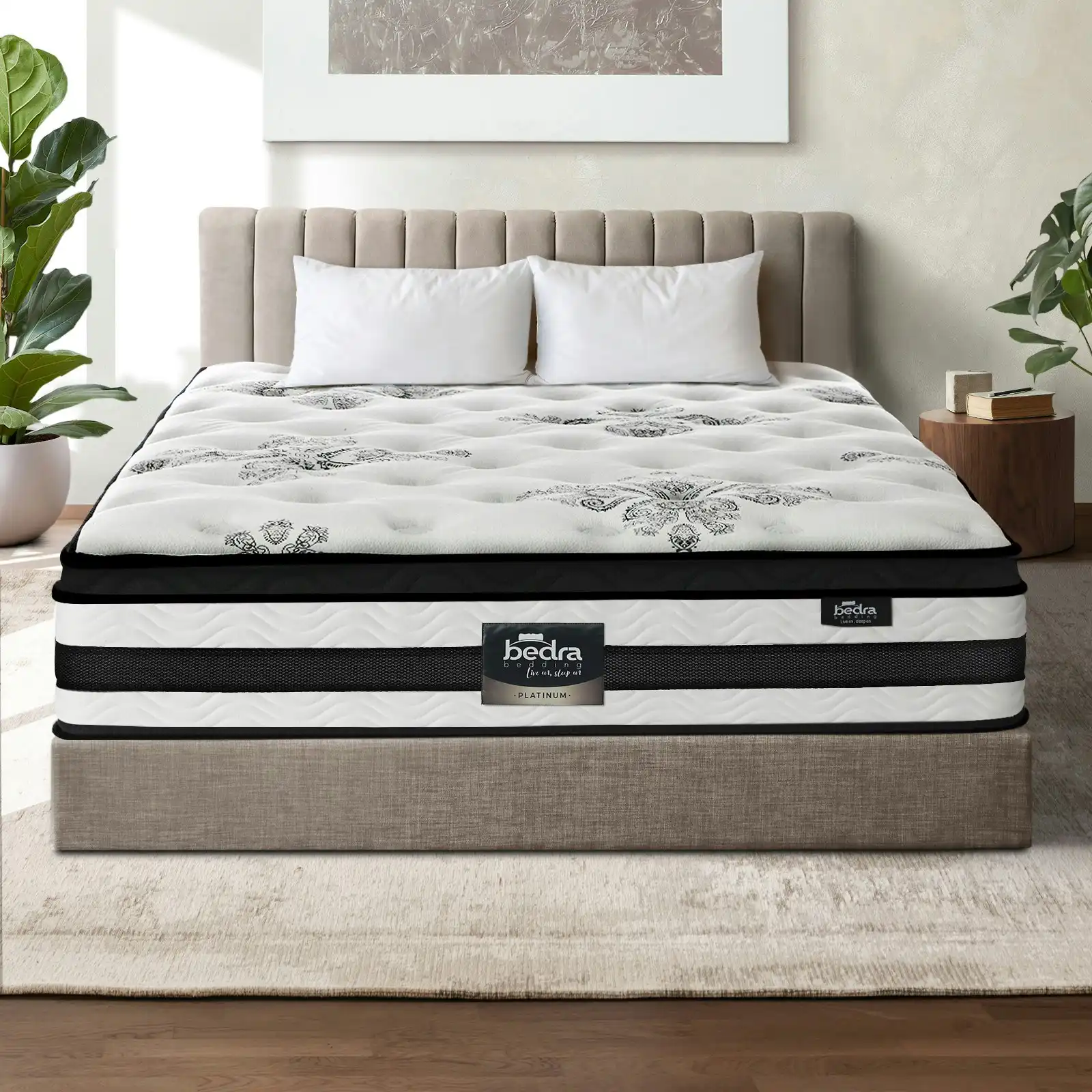 Bedra Double Mattress Bed Cool Gel Foam Pocket Spring Medium Firm 34CM