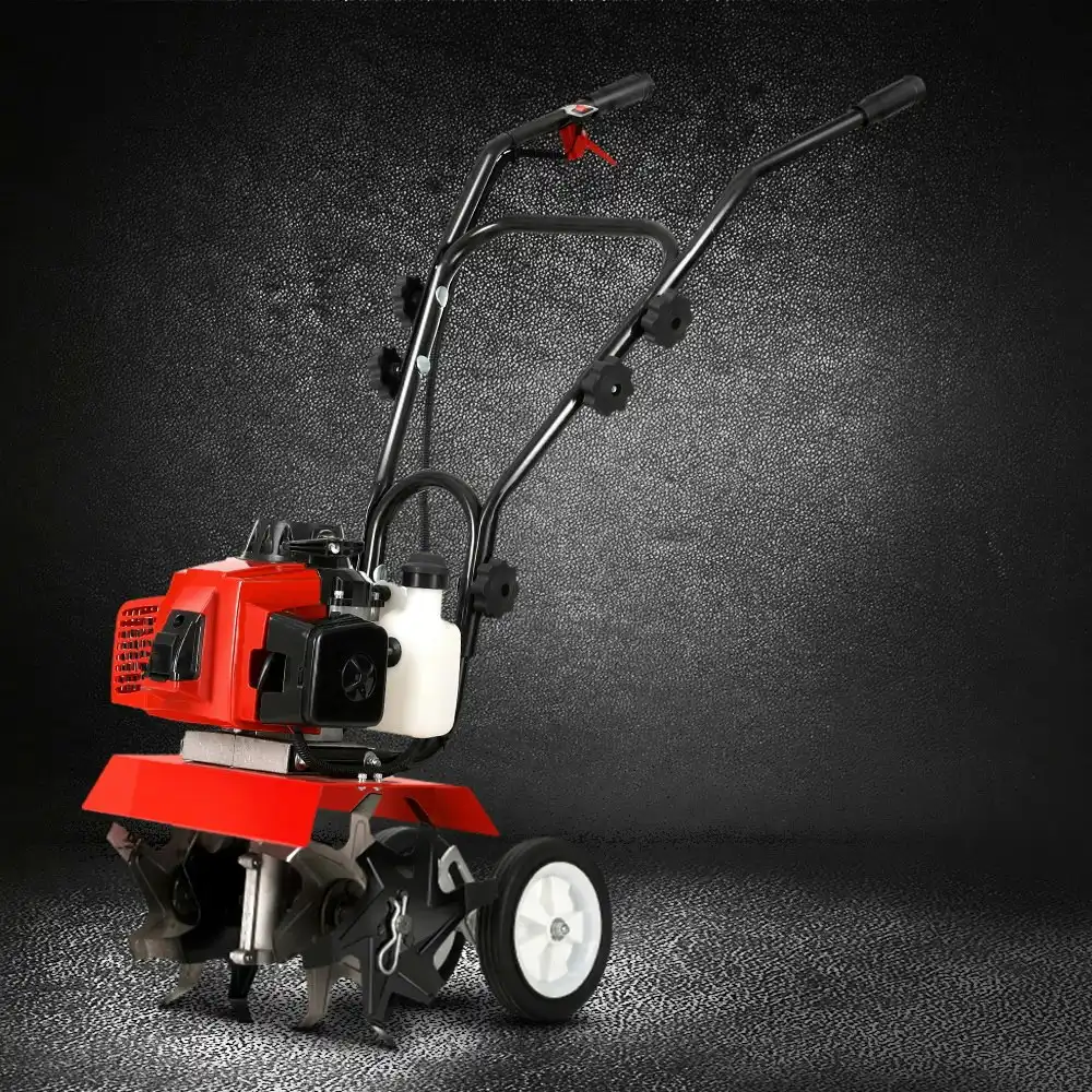 Giantz 88CC Tiller Garden Cultivator Rototiller 6 Blades Soil Plower Rotary Hoe