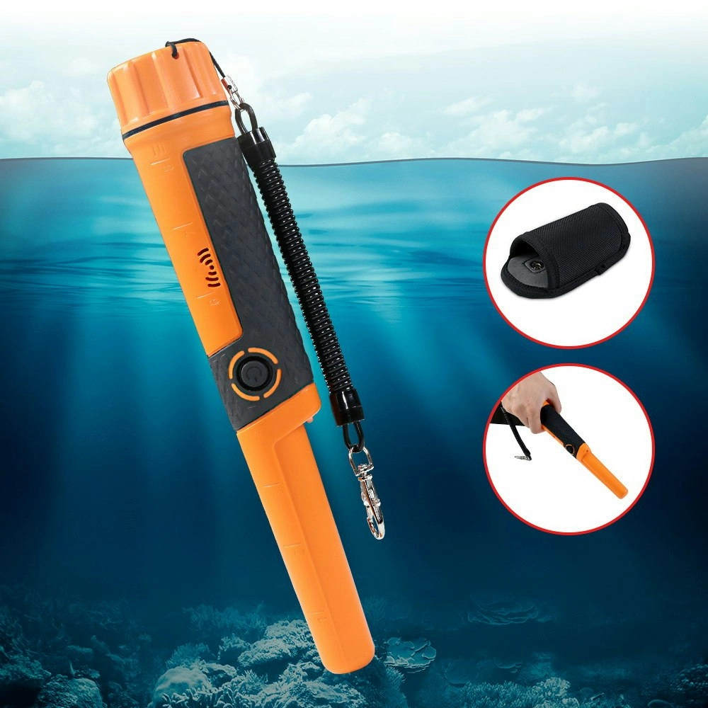 Metal Detector 40MM Sensitive Handheld Pinpointer Waterproof Automatic Hunter Orange