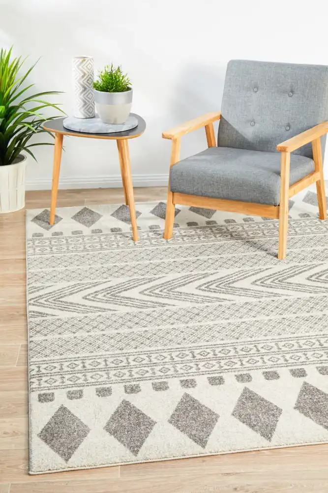 Rug Culture Mirage Adani Modern Tribal Design Grey Rug