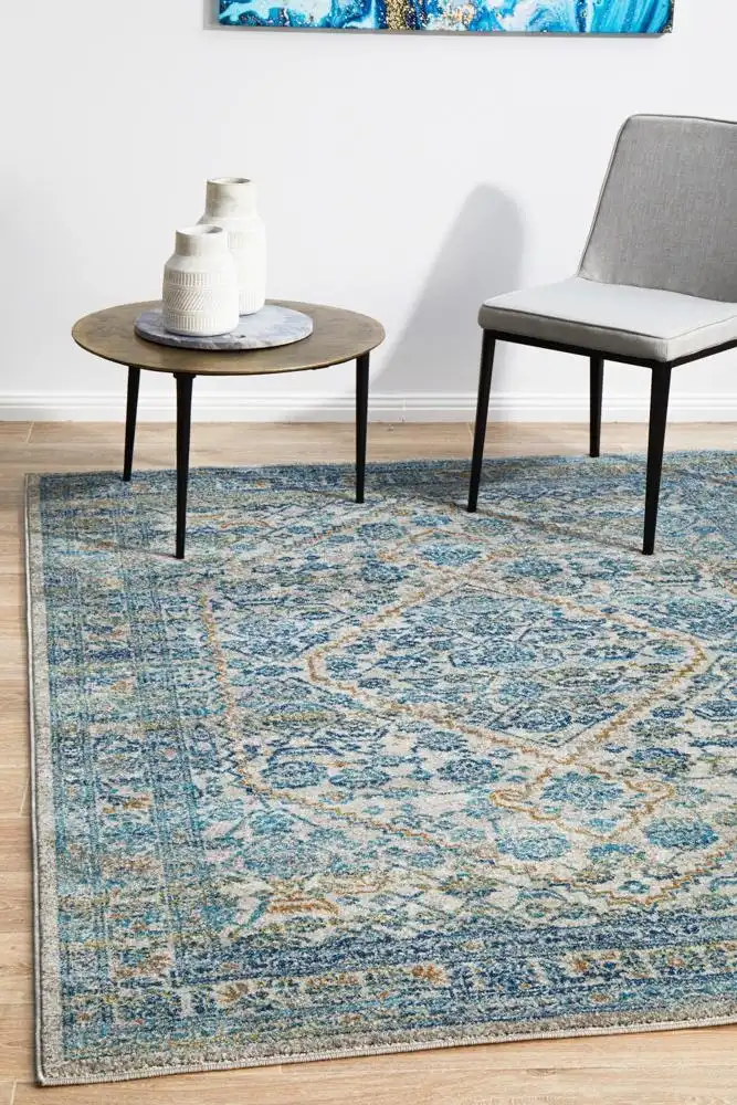 Rug Culture Evoke Duality Silver Transitional Rug