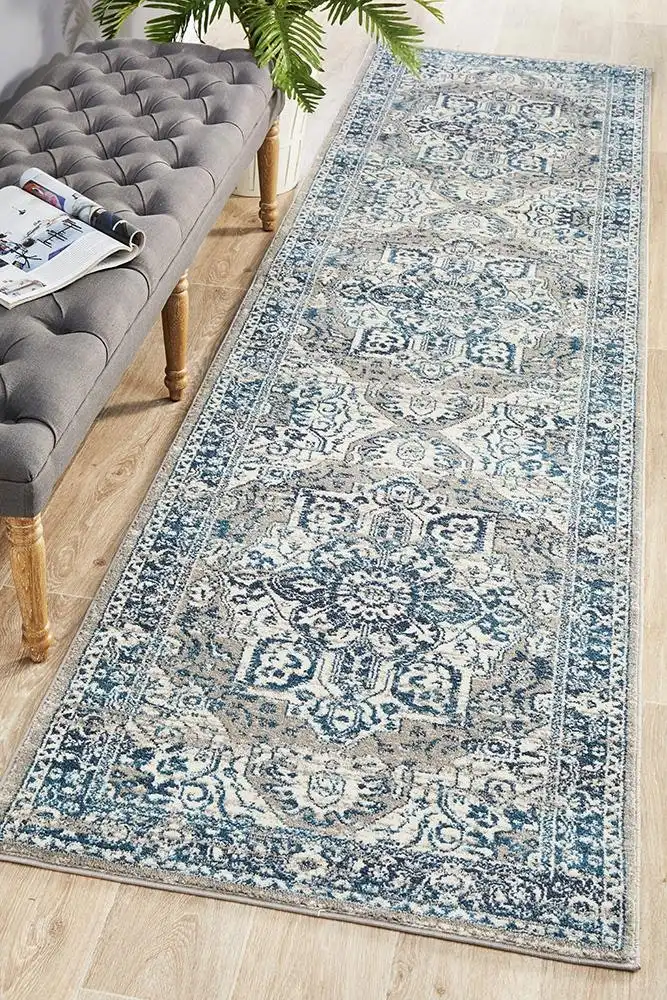 Rug Culture Babylon 207 Blue Runner Rug