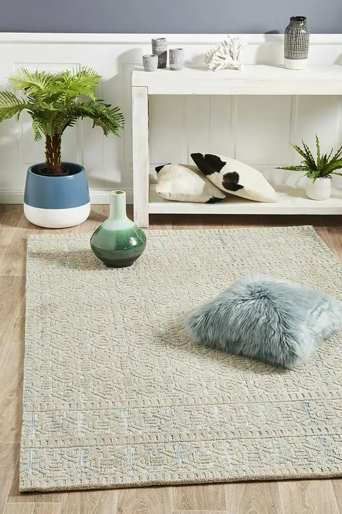 Rug Culture Levi Lucy Blue Green Rug