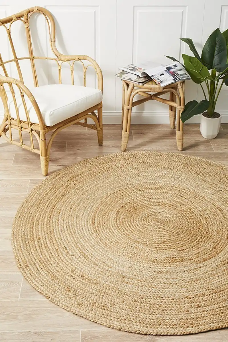 Rug Culture Atrium Polo Round Natural Rug