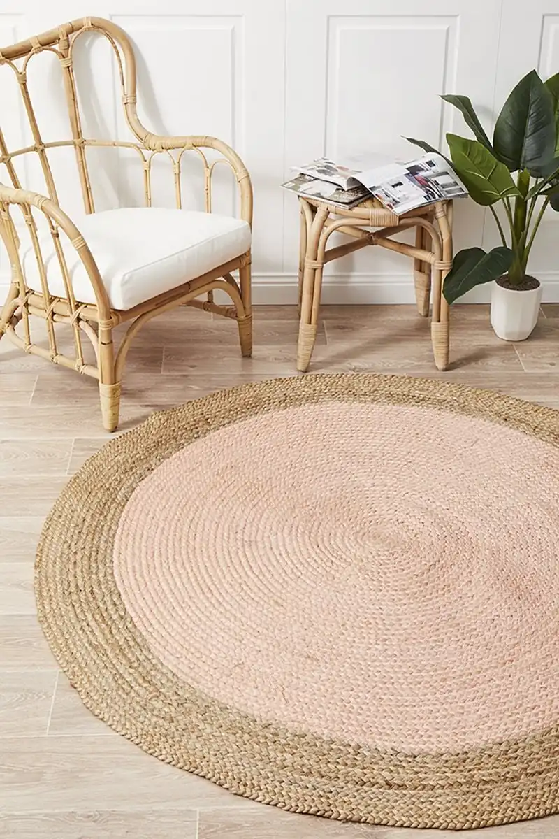 Rug Culture Atrium Polo Round Pink Rug