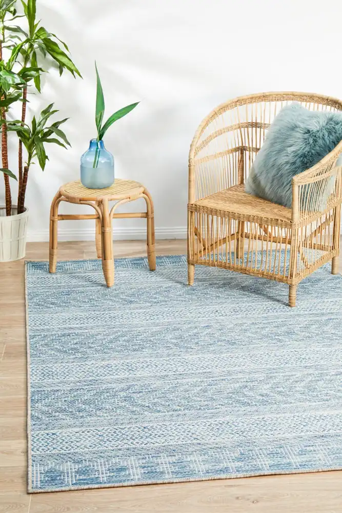 Rug Culture Terrace 5505 Blue Indoor Outdoor Area Rug