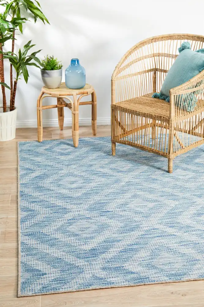 Rug Culture Terrace 5504 Blue Indoor Outdoor Area Rug