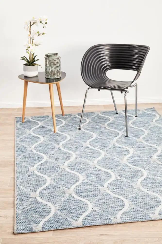 Rug Culture Terrace 5501 Blue Indoor Outdoor Area Rug