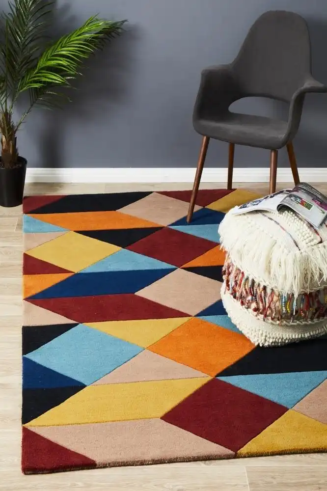 Rug Culture Matrix Pure Wool 904 Sunset Rug