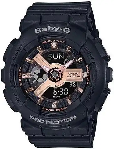 Baby G Digital & Analogue Watch Rose Gold Series BA110XRG-1A