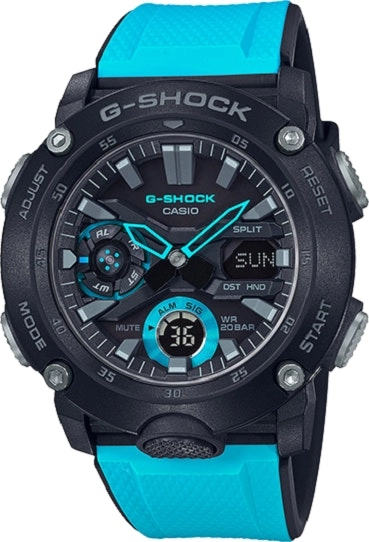 G-Shock Digital & Analogue Watch Carbon Core Guard Series GA2000-1A2