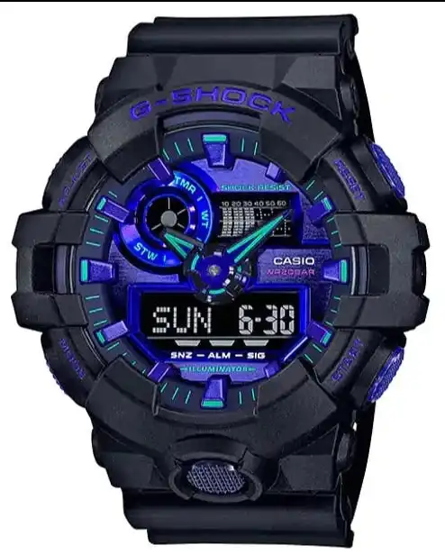 G-Shock Digital & Analogue Watch Virtual World Series GA700VB-1A