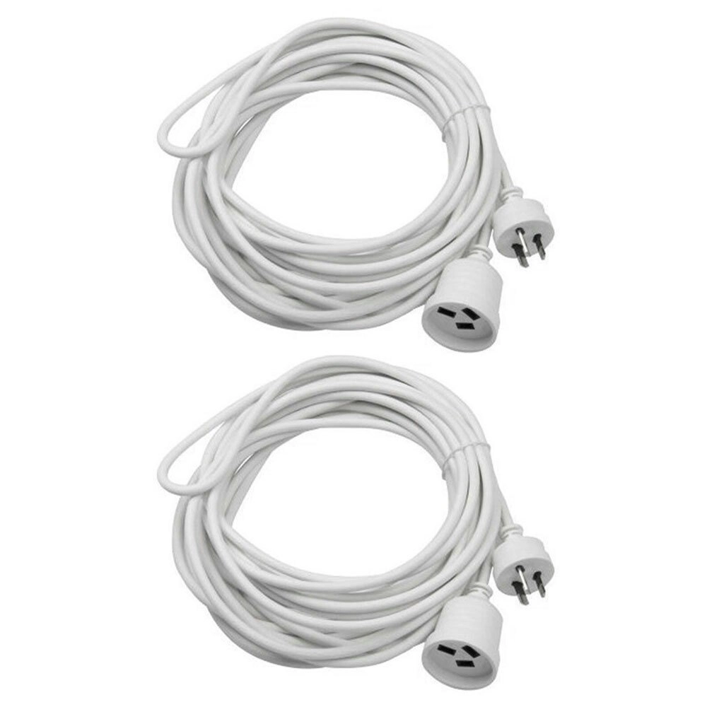 2PK Sansai 3M Power Extension Cord Lead 10A 240V 2400W Max Home Office AU 3-Pin