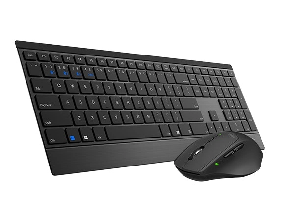 Rapoo 9500M Wireless Bluetooth 2.4GHz Keyboard & Mouse Combo For PC/Laptop Black