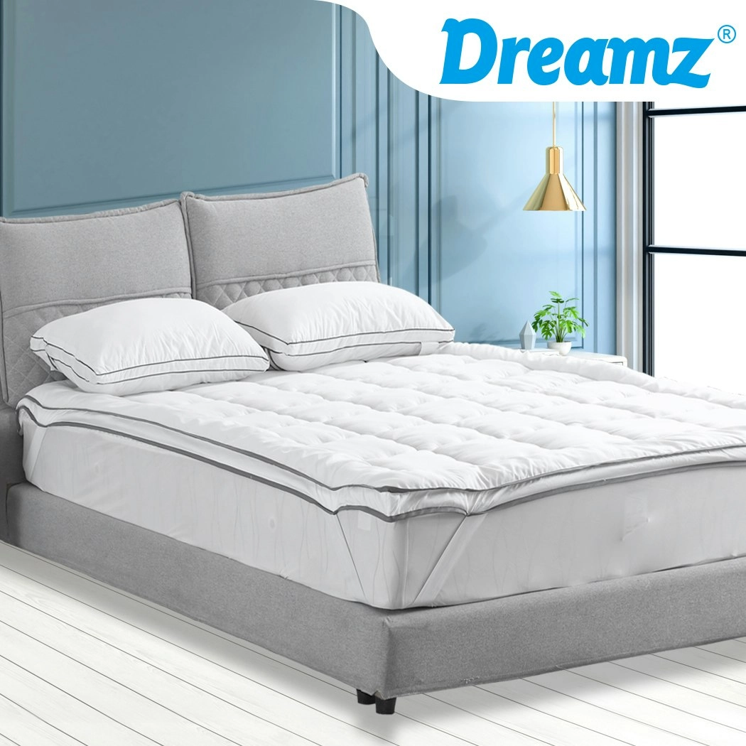 Dreamz Pillowtop Mattress Topper Mat Bedding Luxury Pad Protector Cover Double