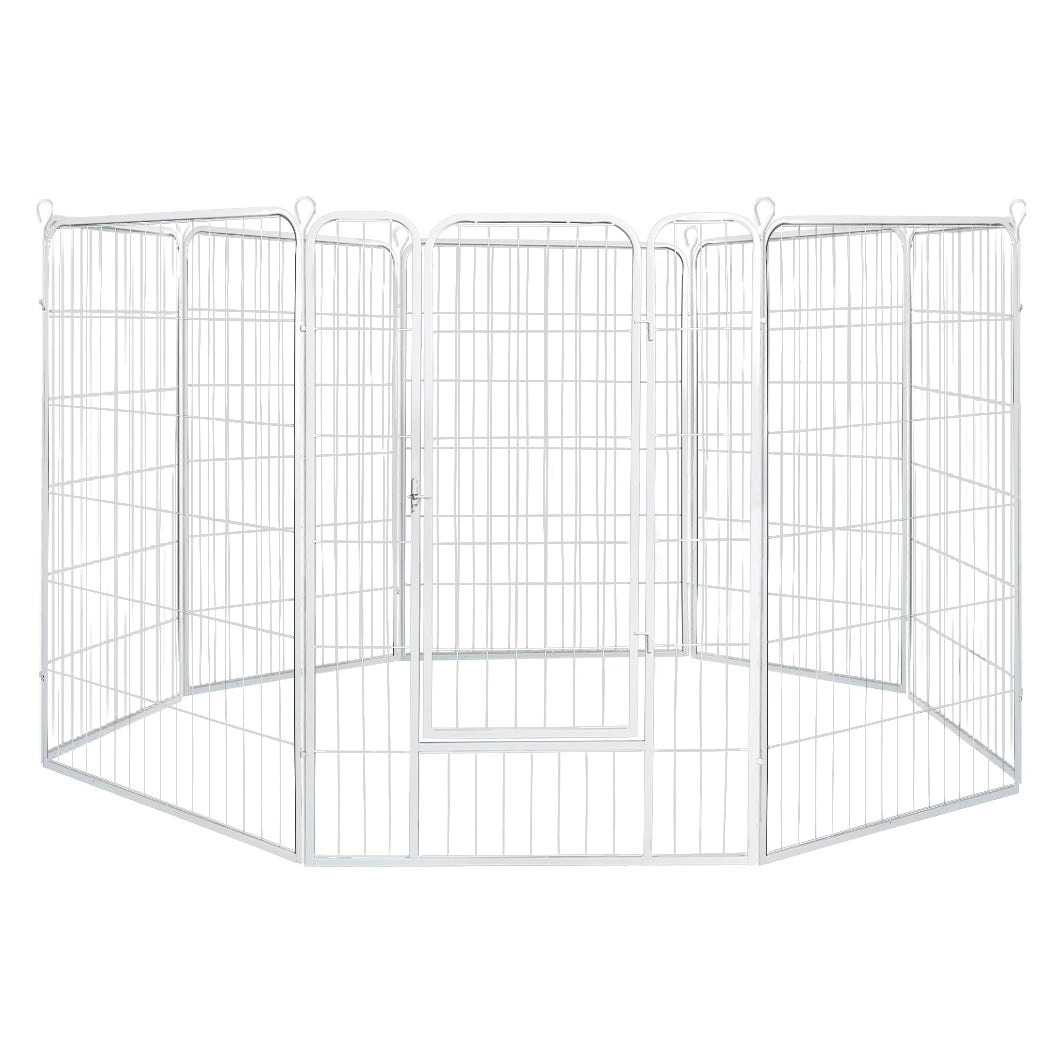 Pawz 8 Panel 40'' Pet Dog Playpen Puppy Exercise Cage Enclosure Fence Metal