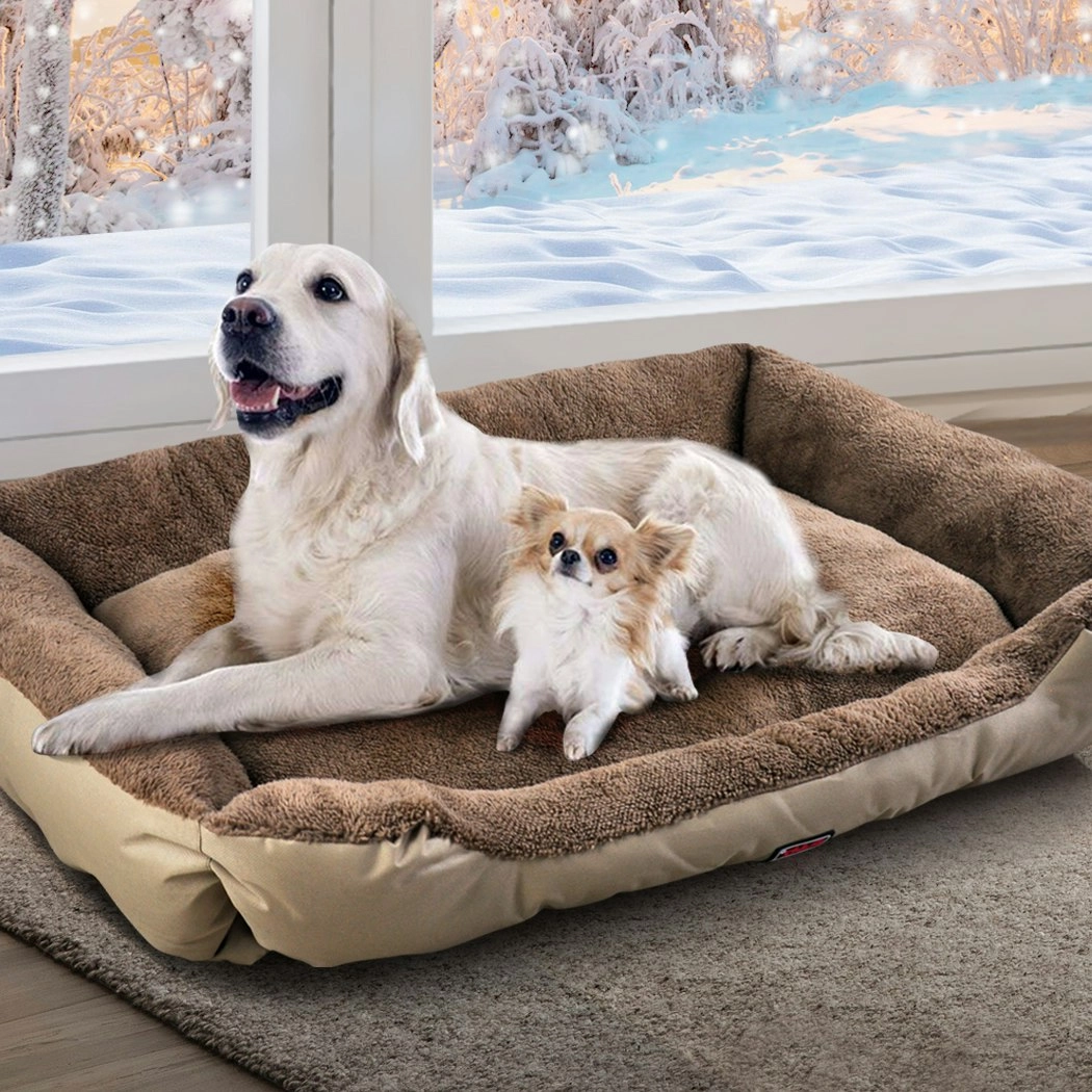 Pawz Pet Bed Mattress Dog Cat Pad Mat Cushion Soft Winter Warm 2X Large Cream