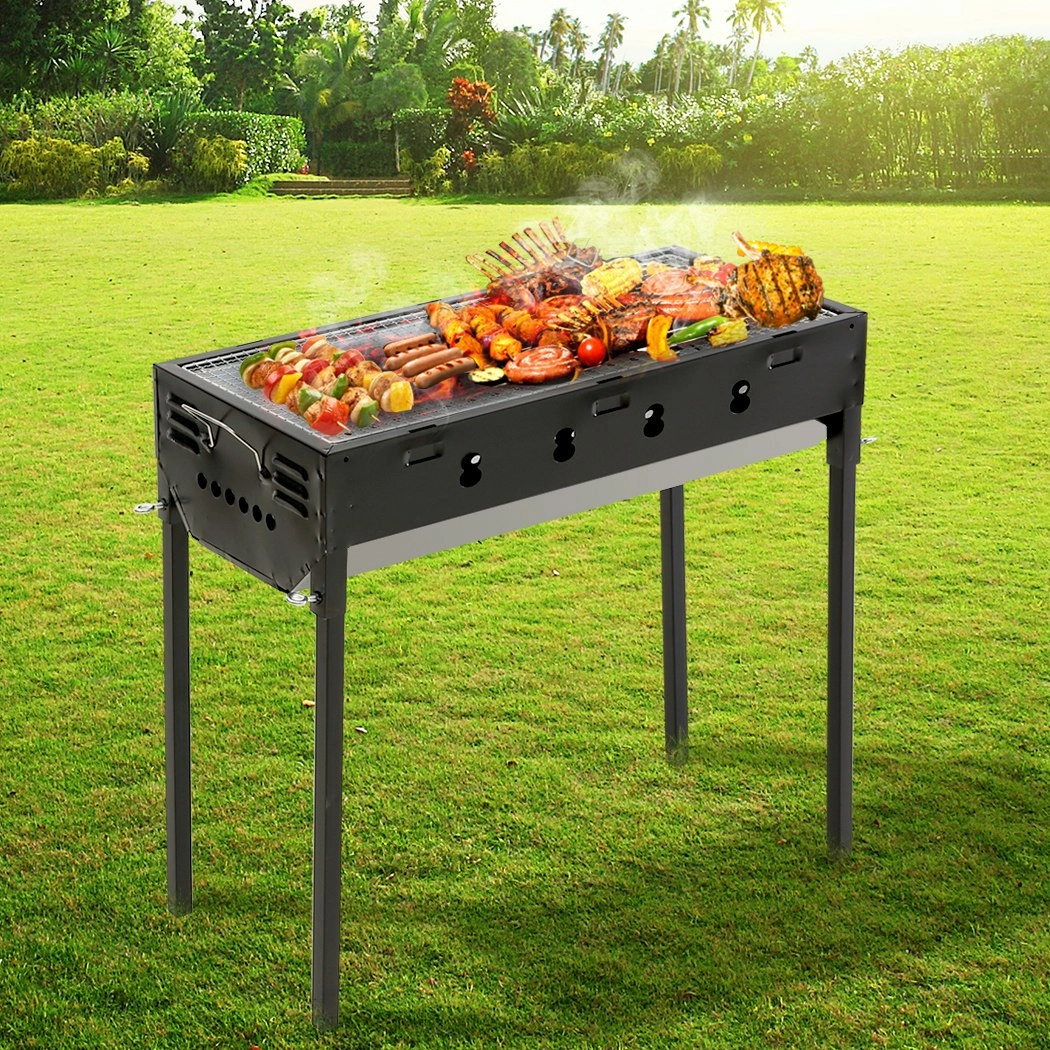 Moyasu Charcoal BBQ Grill Portable Outdoor Barbecue Set Camping Picnic Smoker