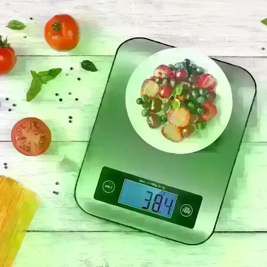 2X 40kg Digital Commercial Kitchen Scales Shop Electronic Weight Scale Food  White