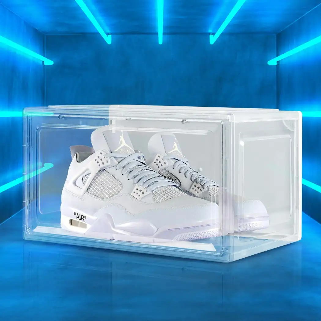 Stacked Shoe Box Acrylic Sneaker Display Case Stackable Magnetic Anti-oxidation