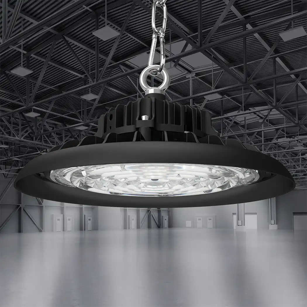 Emitto UFO High Bay LED Lights 200W Workshop Lamp Industrial Shed Warehouse Factory